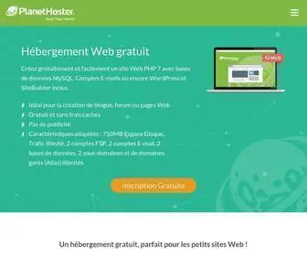Planethoster.com(Hébergeur web) Screenshot