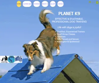 Planetk9.com.au(Dog training and activities) Screenshot