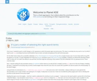 Planetkde.org(Planet KDE) Screenshot