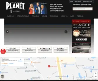 Planetlincoln.com(Randall Reed's Planet Lincoln) Screenshot