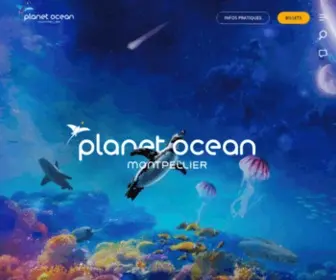Planetoceanworld.fr(Planet Ocean Montpellier) Screenshot