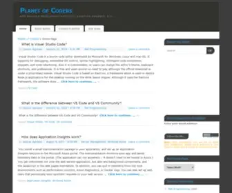 Planetofcoders.com(Planet of Coders) Screenshot
