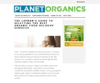 Planetorganics.com(Planet Organics) Screenshot