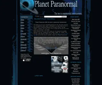 Planetparanormal.com(Planetparanormal) Screenshot