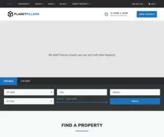 Planetpillars.com(International Real Estate Listings l International Property Search l Real Estate) Screenshot