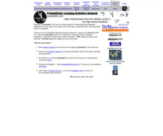 PlanetQhe.com(Probabilistic Learning Activities Network) Screenshot