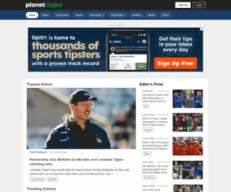 Planetrugby.com(News, Scores, Results, Features) Screenshot