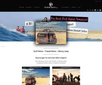 Planetsurfcamps.com(Planet Surfcamps) Screenshot