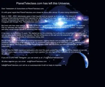 Planetteleclass.com(FAREWELL ) Screenshot