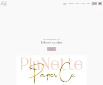 Planettepaperco.com(Planette Paper Co LLC) Screenshot