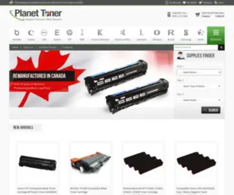 Planettoner.com(Laser printer MICR toner cartridges Toronto Ontario Canada) Screenshot