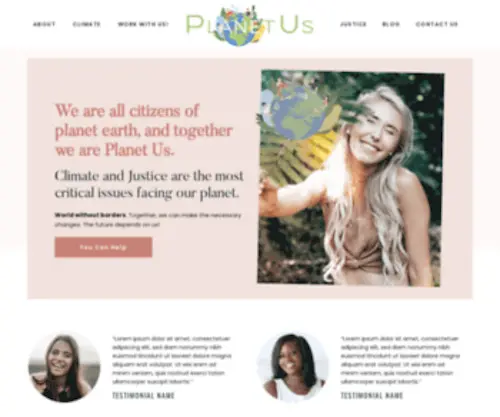 Planetus.com(Planet Us) Screenshot