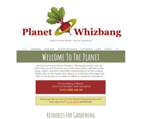 Planetwhizbang.com(Planet Whizbang) Screenshot