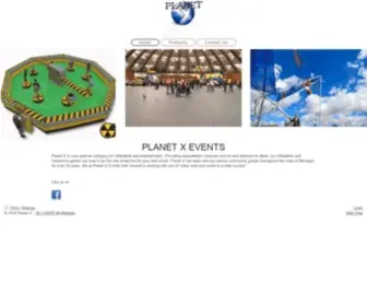 PlanetXevents.com(Planet X Events) Screenshot