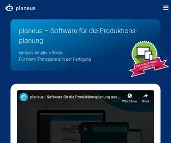 Planeus-Solutions.com(Software für smarte Produktionsplanung und) Screenshot