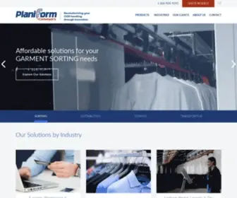 Planiform.com(Garment conveyors) Screenshot