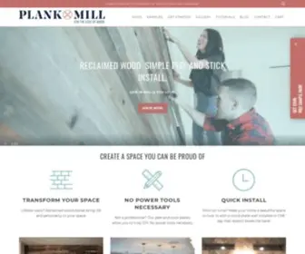 Plankandmill.com(Peel and Stick Wood Wall) Screenshot