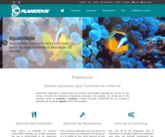 Planktovie.biz(Animaux aquatiques pour l'innovation en recherche) Screenshot