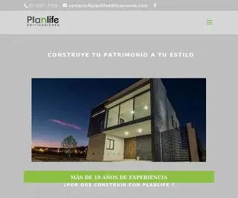 Planlifeedificaciones.com(Planlife Edificaciones) Screenshot