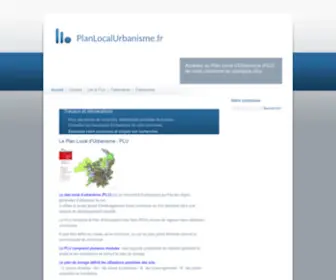 Planlocalurbanisme.fr((PLU)) Screenshot