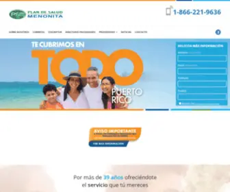 Planmenonita.org(Plan De Salud Menonita) Screenshot
