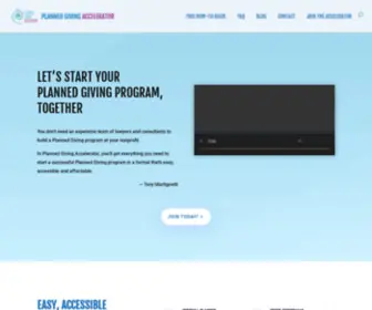 Plannedgivingaccelerator.com(Planned Giving Accelerator) Screenshot