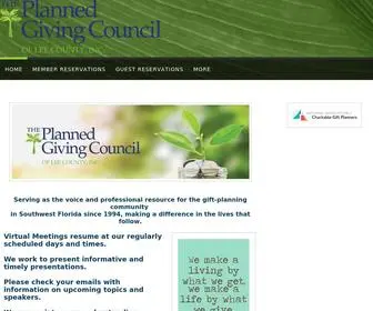 Plannedgivinglee.org(The Planned Giving Council of Lee County Inc) Screenshot