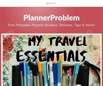 Plannerproblem101.com(Free Printable Planner Stickers) Screenshot