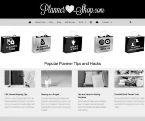 Plannershop.com(Planner Hacks and Tips) Screenshot