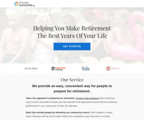 Planningcommunity.org(Helping You Prepare For Retirement) Screenshot