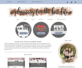 Planningforthebestlife.com(We are a planner shop) Screenshot