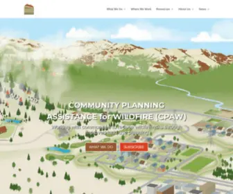 Planningforwildfire.org(Community Wildfire Planning Center) Screenshot