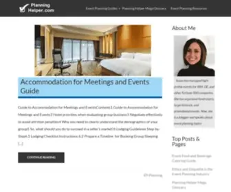 Planninghelper.com(Educational resource on Event Planning) Screenshot