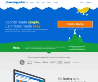 Planningpoker.com Screenshot