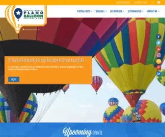 Planoballoonfest.org(Official Site of the Plano Balloon Festival) Screenshot