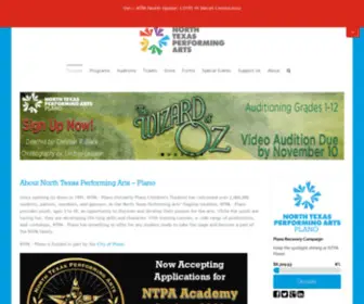 Planochildrenstheatre.org(North Texas Performing Arts) Screenshot