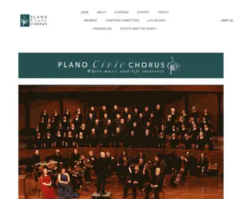 Planocivicchorus.org(Plano Civic Chours) Screenshot