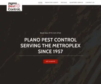 Planopestcontrol.com(Plano Pest Control) Screenshot