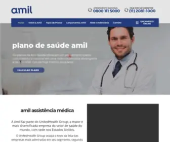 Planosaudedaamil.com.br(Plano de Saúde Amil) Screenshot