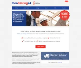 Planprinting24.co.uk(Plan Printing 24) Screenshot