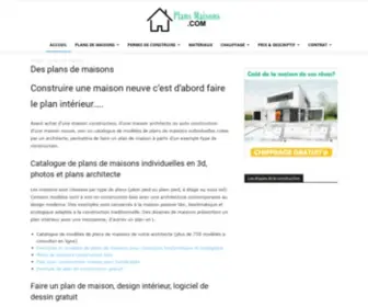 Plans-Maisons.com(Plan construction maison) Screenshot