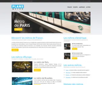 Plans-Metro.com(PLANS METRO / Tous les plans de métro) Screenshot