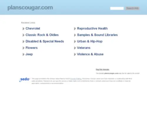 Planscougar.com(Planscougar) Screenshot