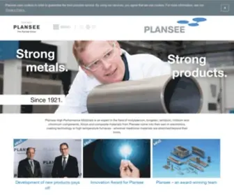 Plansee.com(Refractory metals expert) Screenshot