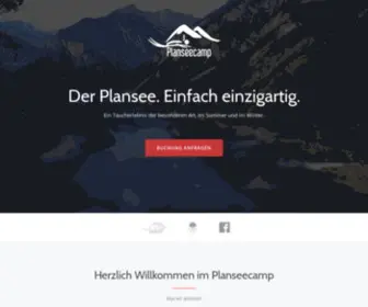 Planseecamp.de(Tauchbasis Planseecamp) Screenshot