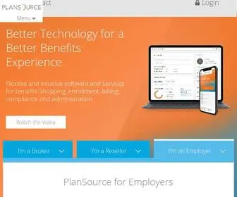 Plansource.com(Save Time with Our Benefits Management Platform) Screenshot
