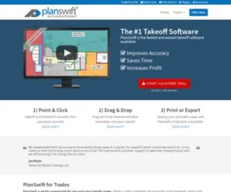 Planswift.com(Takeoff Software for Construction Estimating) Screenshot