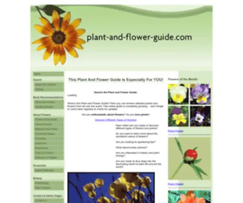 Plant-AND-Flower-Guide.com(Plant and flower guide) Screenshot
