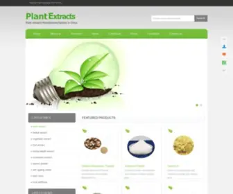 Plant-Extracts.com(Natural Plant Extracts) Screenshot