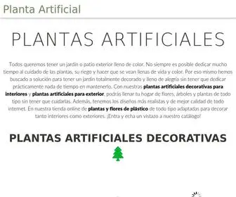 Plantaartificial.net(Tienda Online de PLANTAS ARTIFICIALES de Calidad) Screenshot